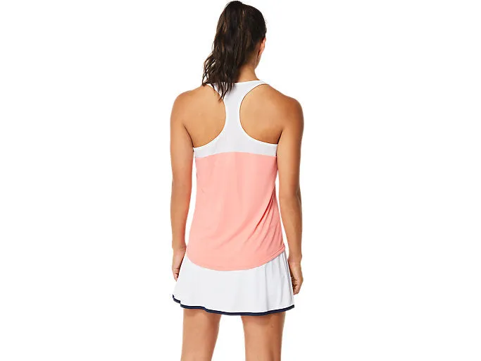 Asics Women Court Tank Guava/Brilliant White