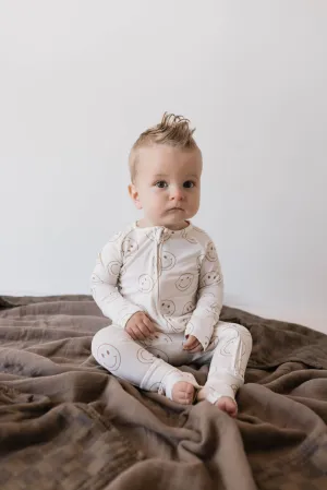 Bamboo Zip Pajamas  | Just Smile