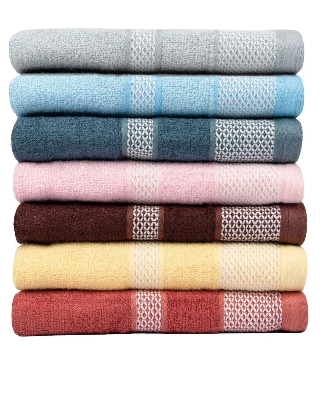 BePlush Zero Twist Bamboo Hand Towels Set of 4 Pink & Grey : Ultra Soft, Highly Absorbent, Quick Dry, Anti Bacterial Napkins for Hand Towel || 450 GSM, 40 X 60 cms