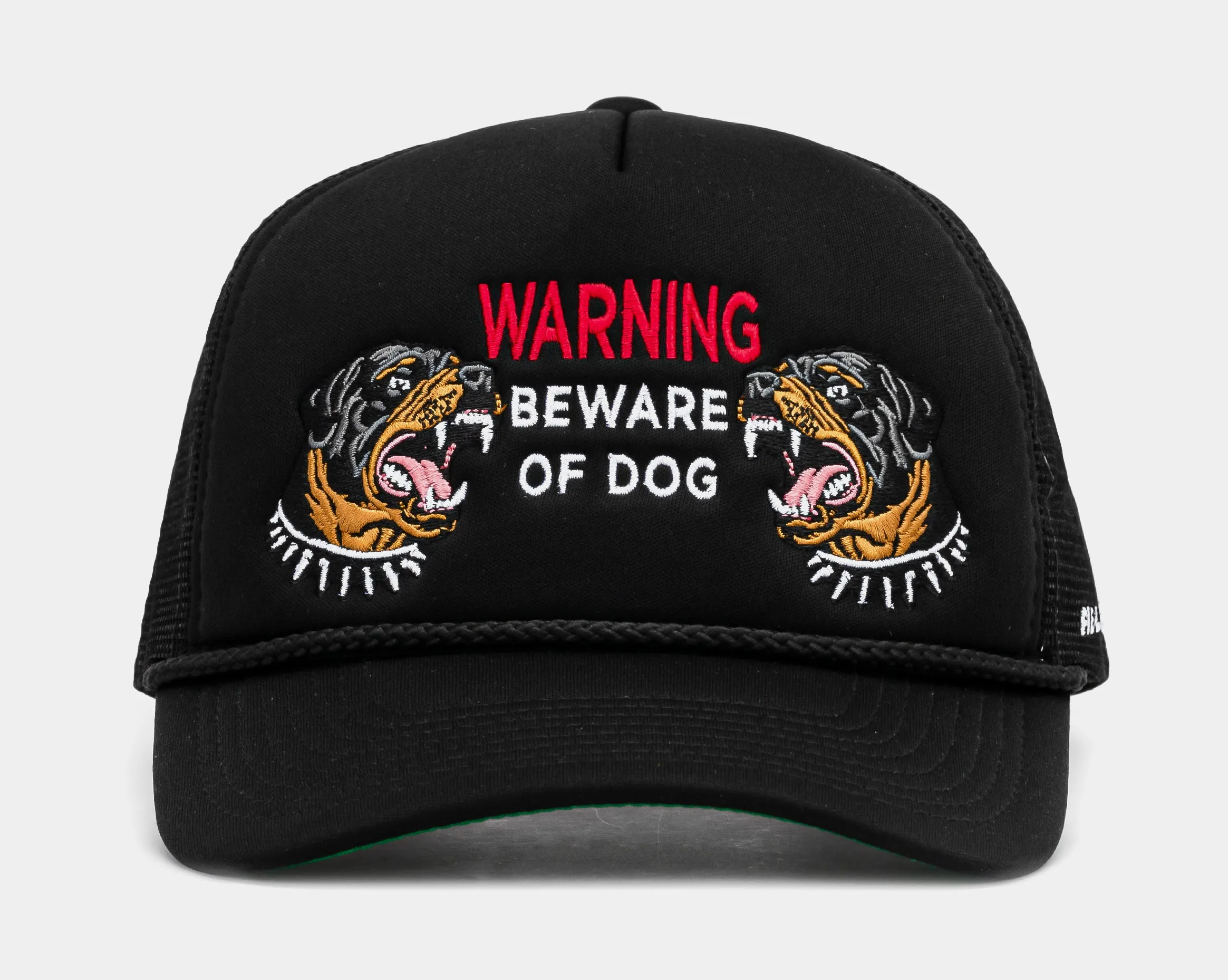 Beware Of Dog Trucker Mens Hat (Black)