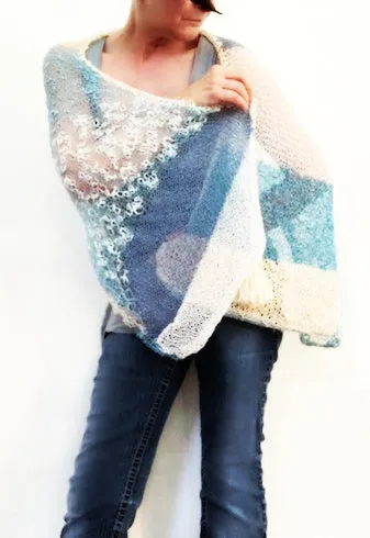 Blue Hues shawl