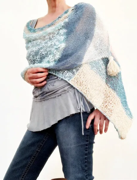 Blue Hues shawl