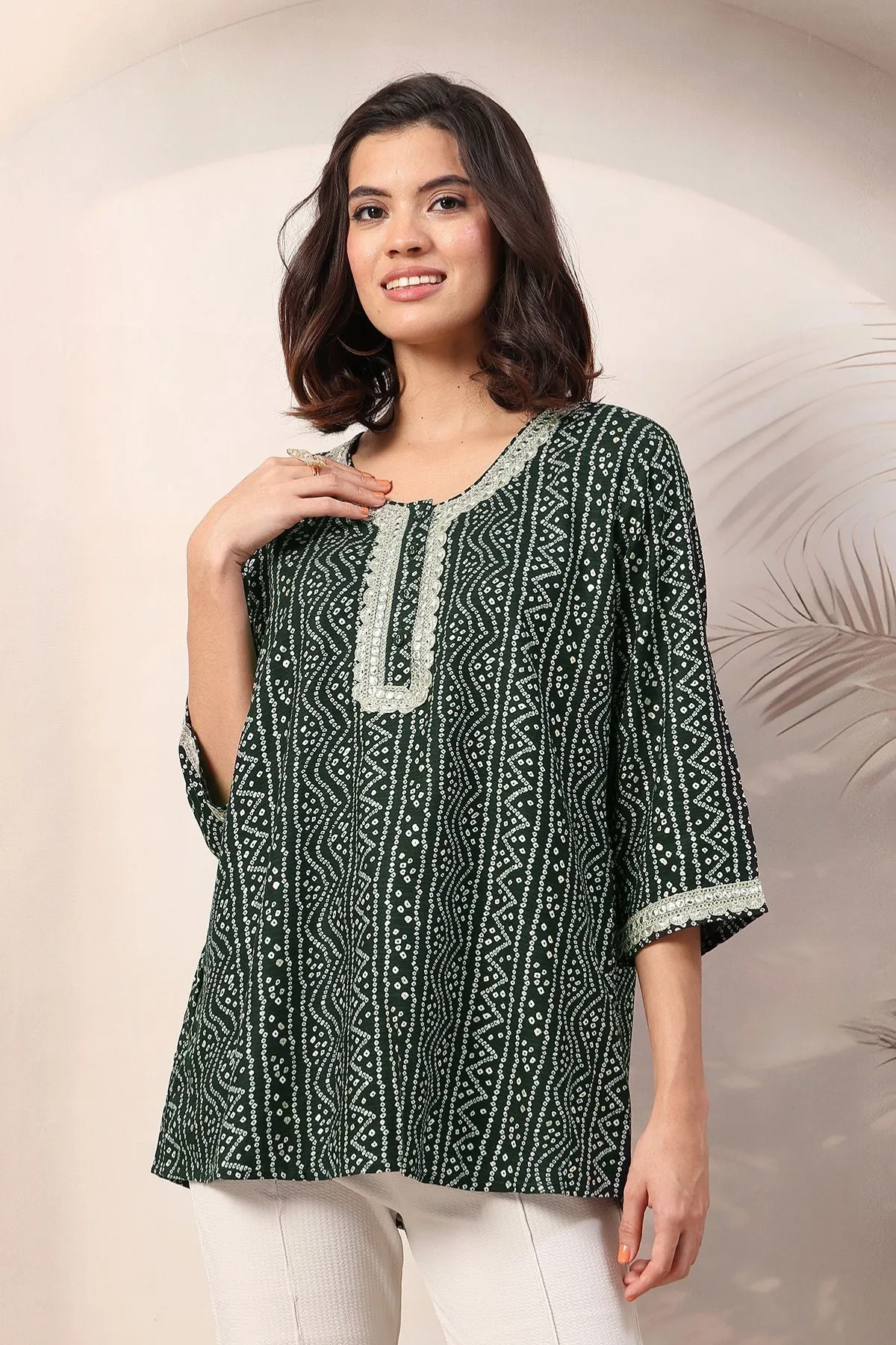 Bottle Green Elegant Essence Zipless Feeding Maternity Top