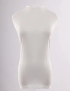 Cotton Undershirt Round Neck- Off White