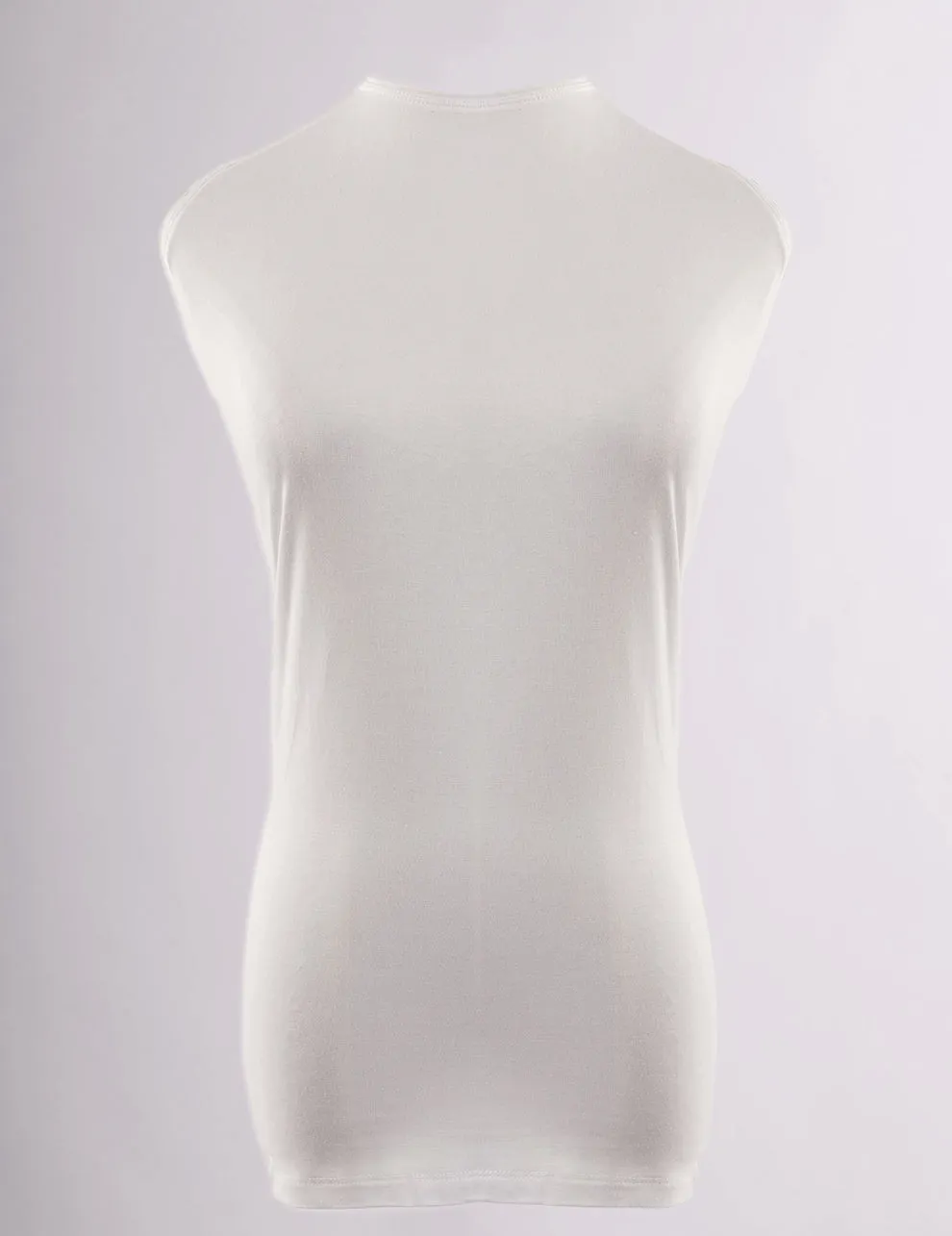 Cotton Undershirt Round Neck- Off White