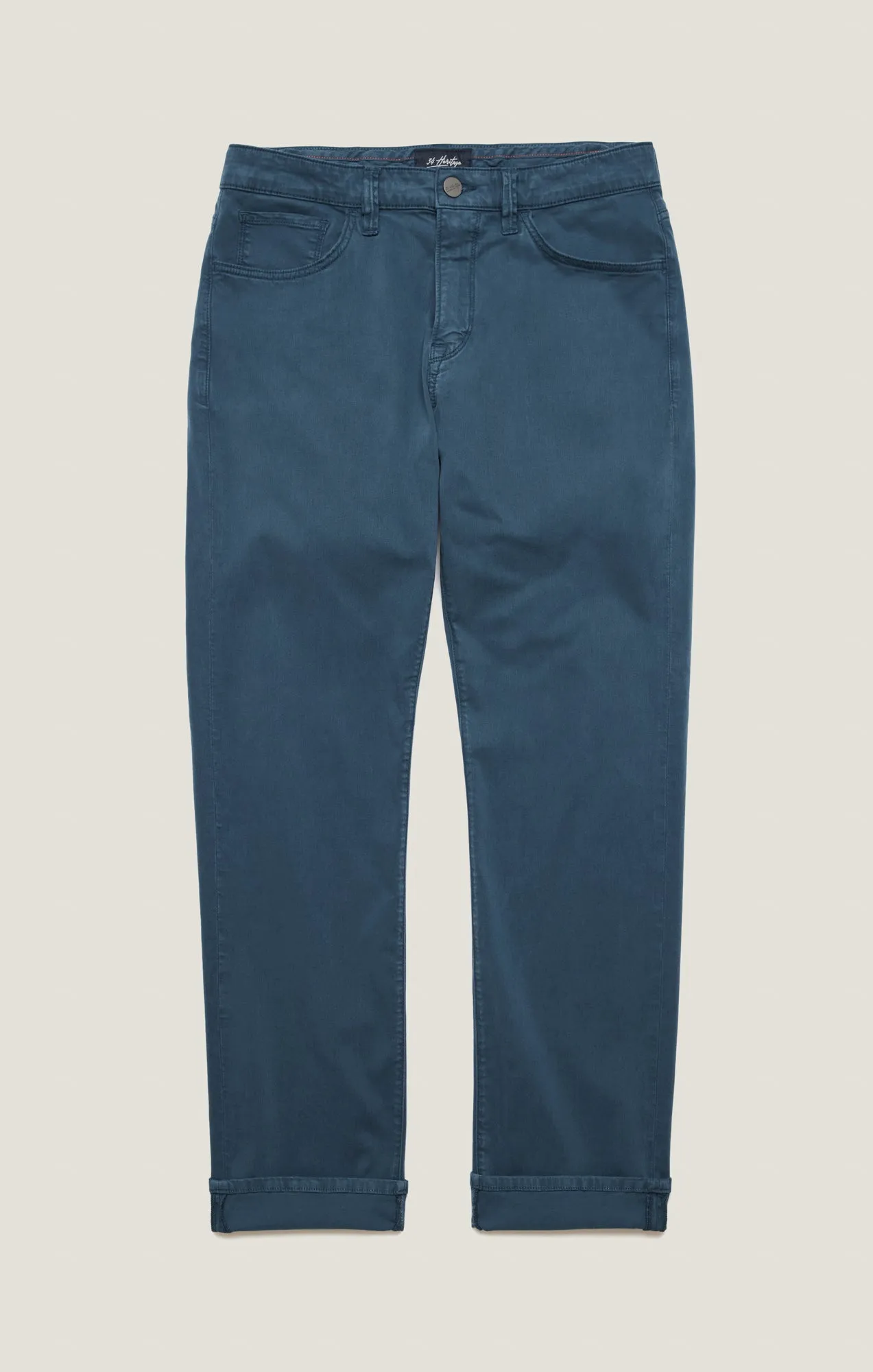 Courage Straight Leg Pants in Petrol Twill