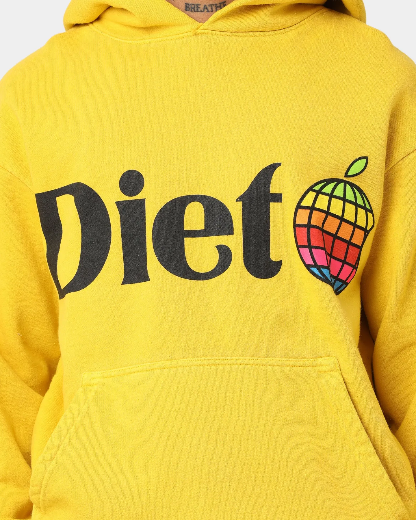 Diet Starts Monday Apple Hoodie Yellow