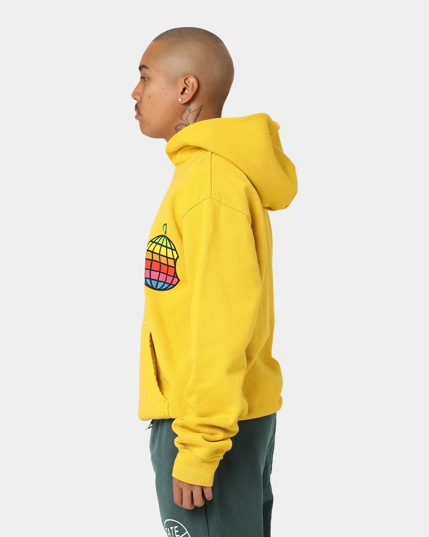 Diet Starts Monday Apple Hoodie Yellow