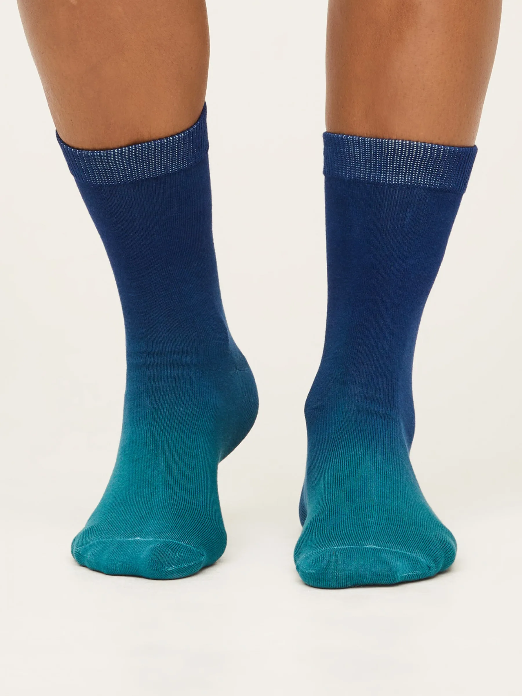 Dip Dye Socks - Twilight Blue