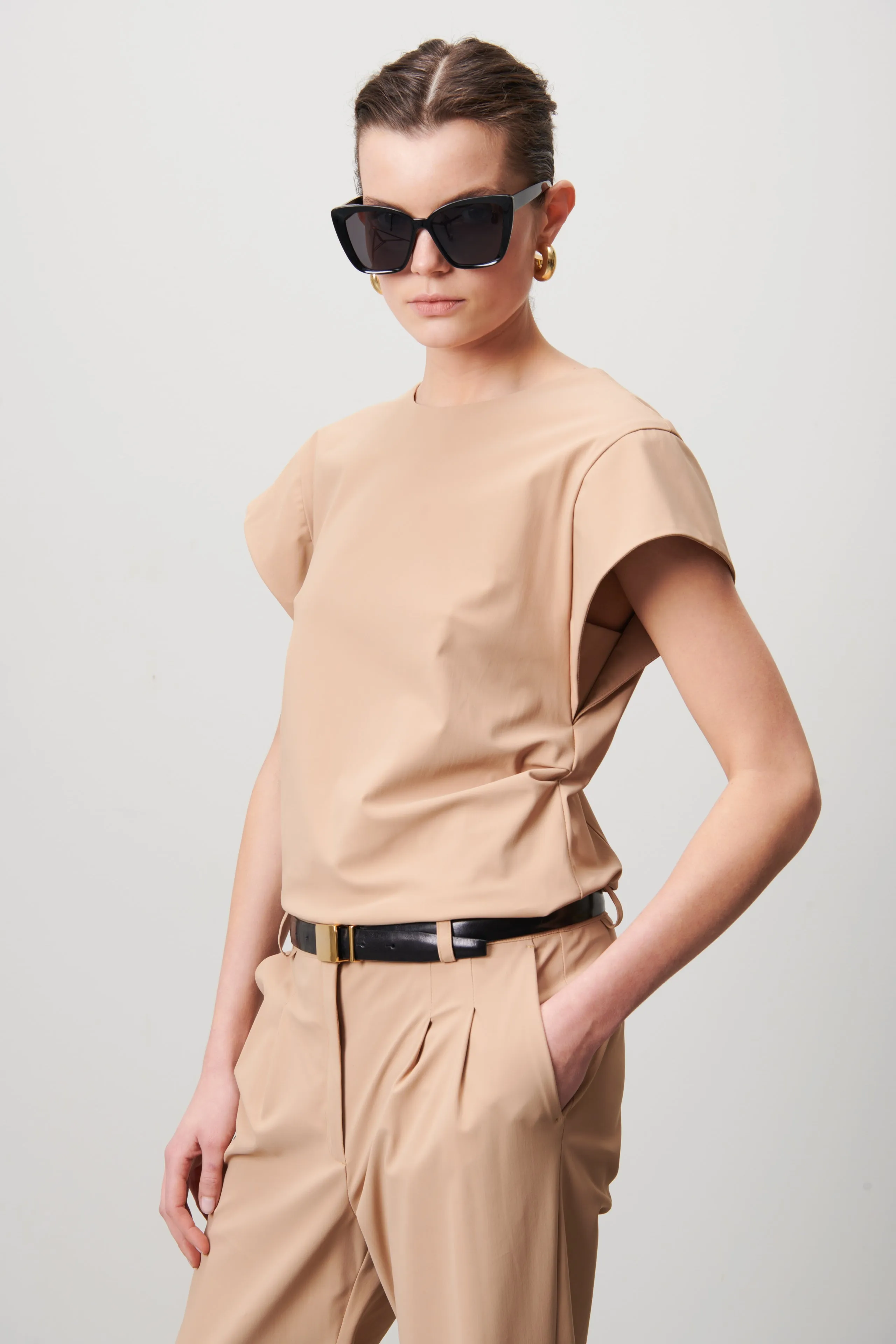 Domino Top Technical Jersey | Beige