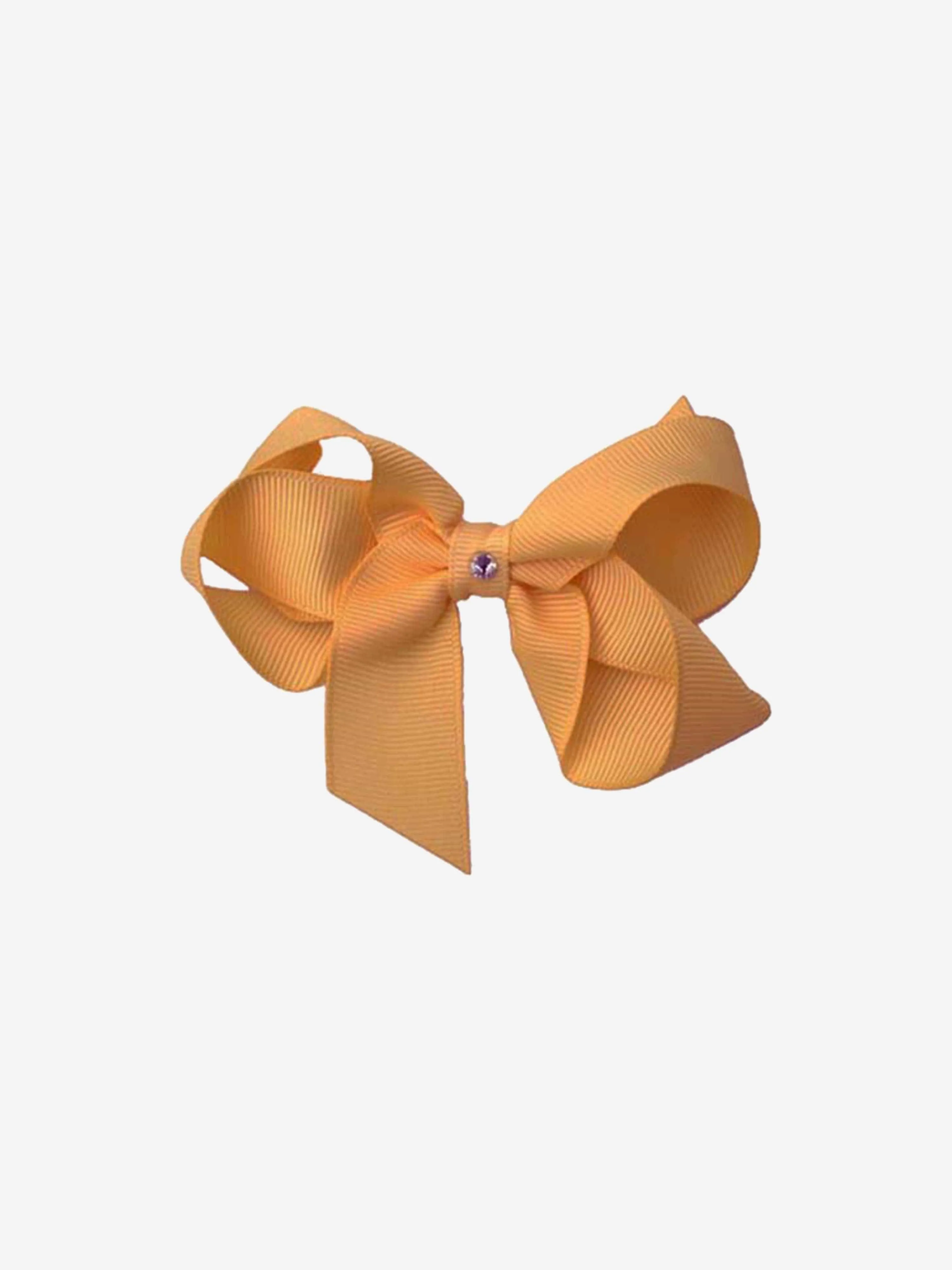 Dotty Daydreams Girls Old Gold Bow Hairclip