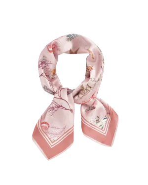 FABLE Whispering Sands Lotus Pink Square Scarf