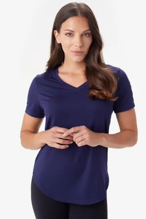 FANCY V-NECK SHORT SLEEVE