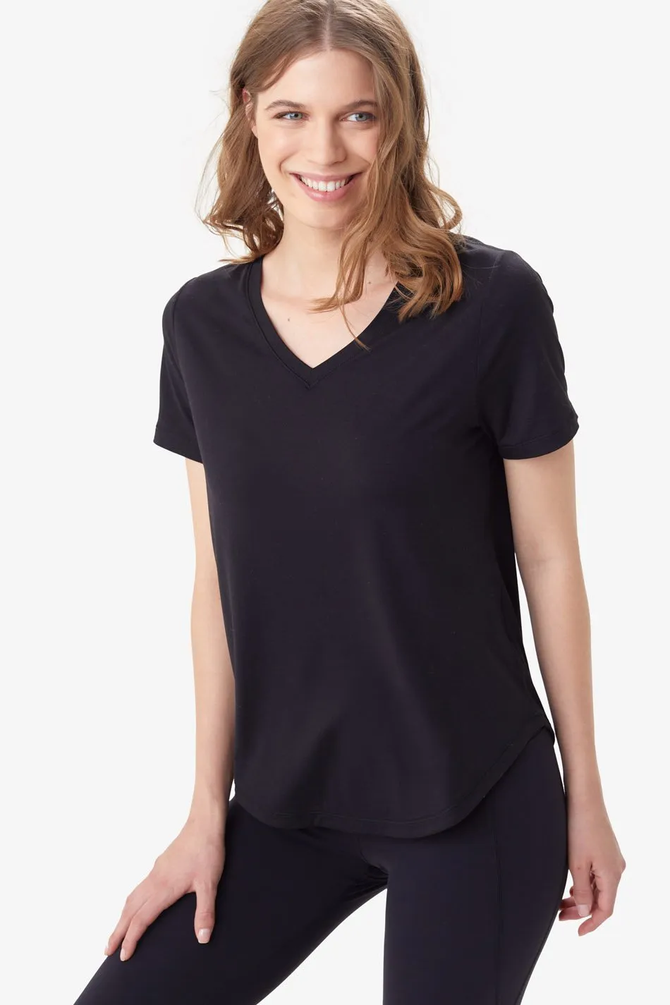 FANCY V-NECK SHORT SLEEVE