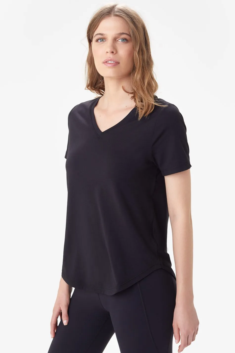 FANCY V-NECK SHORT SLEEVE