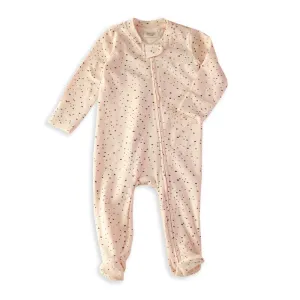 Florence Pebble Zipper Jumpsuit Footie