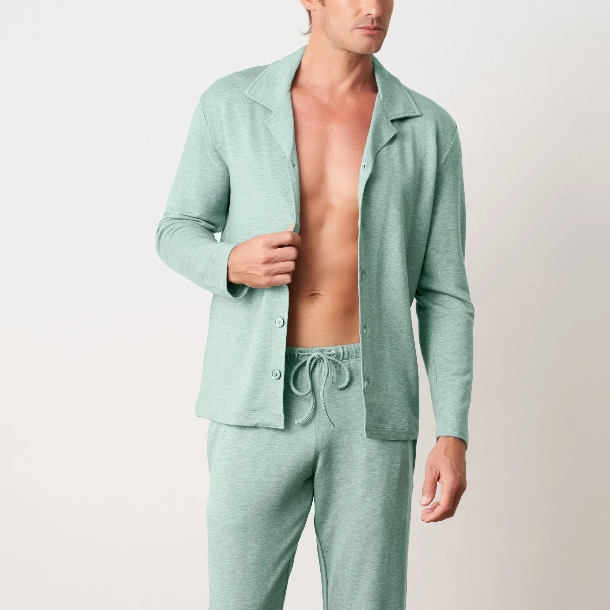 Green TENCEL™ Lyocell Pyjama Set (Made in Japan)