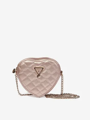 Guess Girls Heart Crossbody Bag in Pink (23cm)