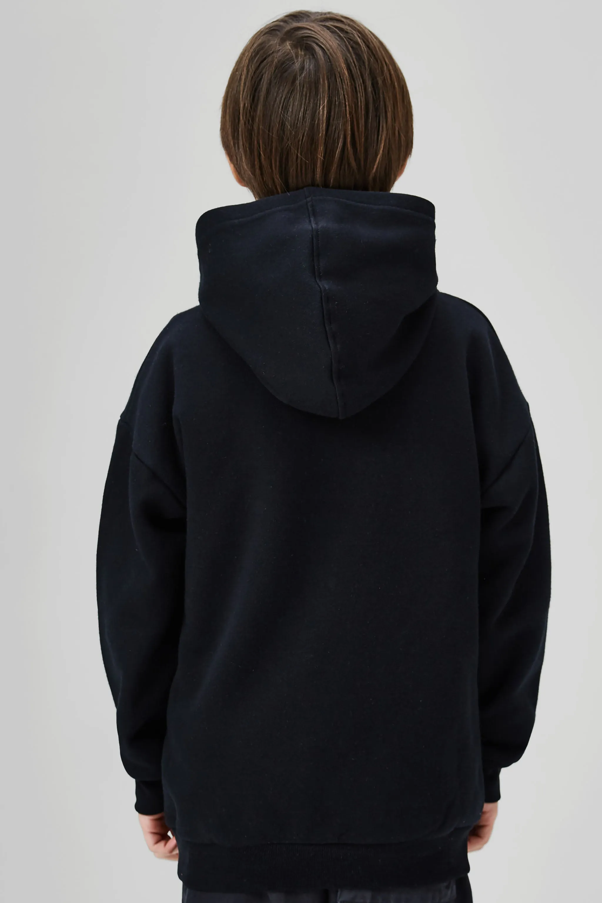 KIDS DATABLOCKER HOODIE - BLACK