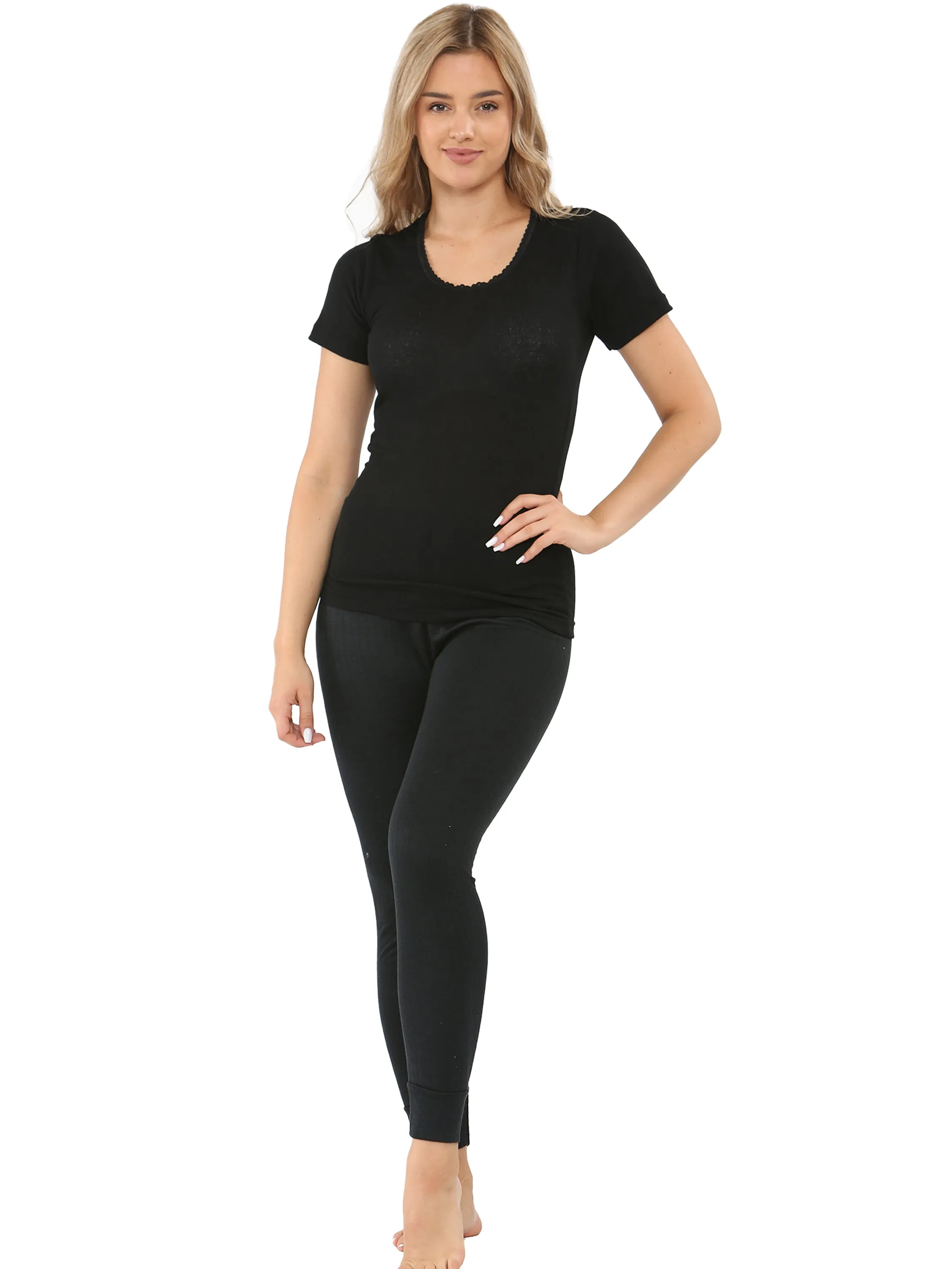 Kruze | Womens Short Sleeve Thermal Set