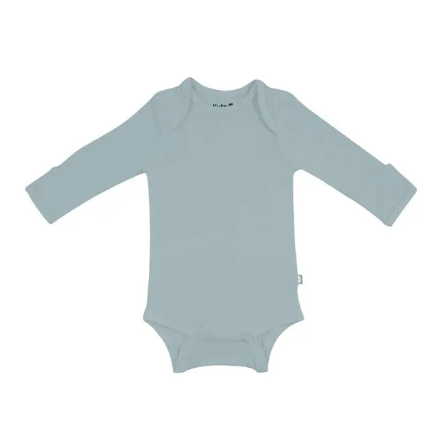 Kyte Baby Long Sleeve Bodysuit in Glacier