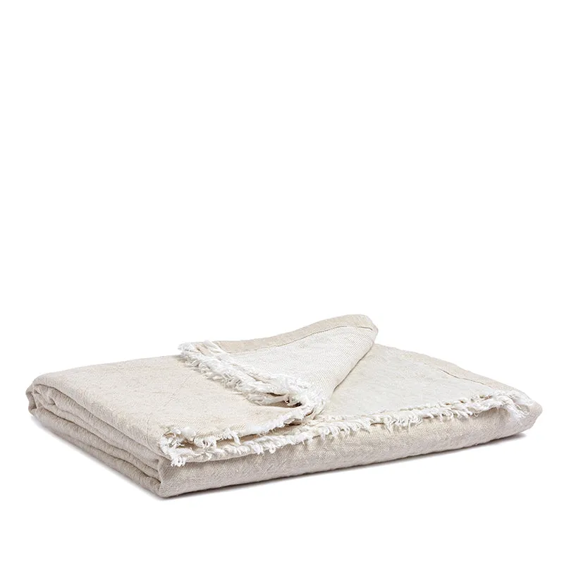 Linen throw sea shell