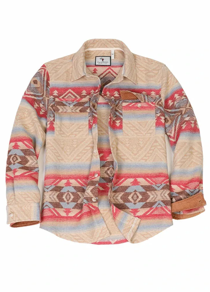 Men's Aztec Shirt Jacket, Wool Blend