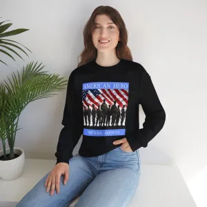 Michael Adonys American Hero Crewneck Sweatshirt  Unisex Heavy Blend