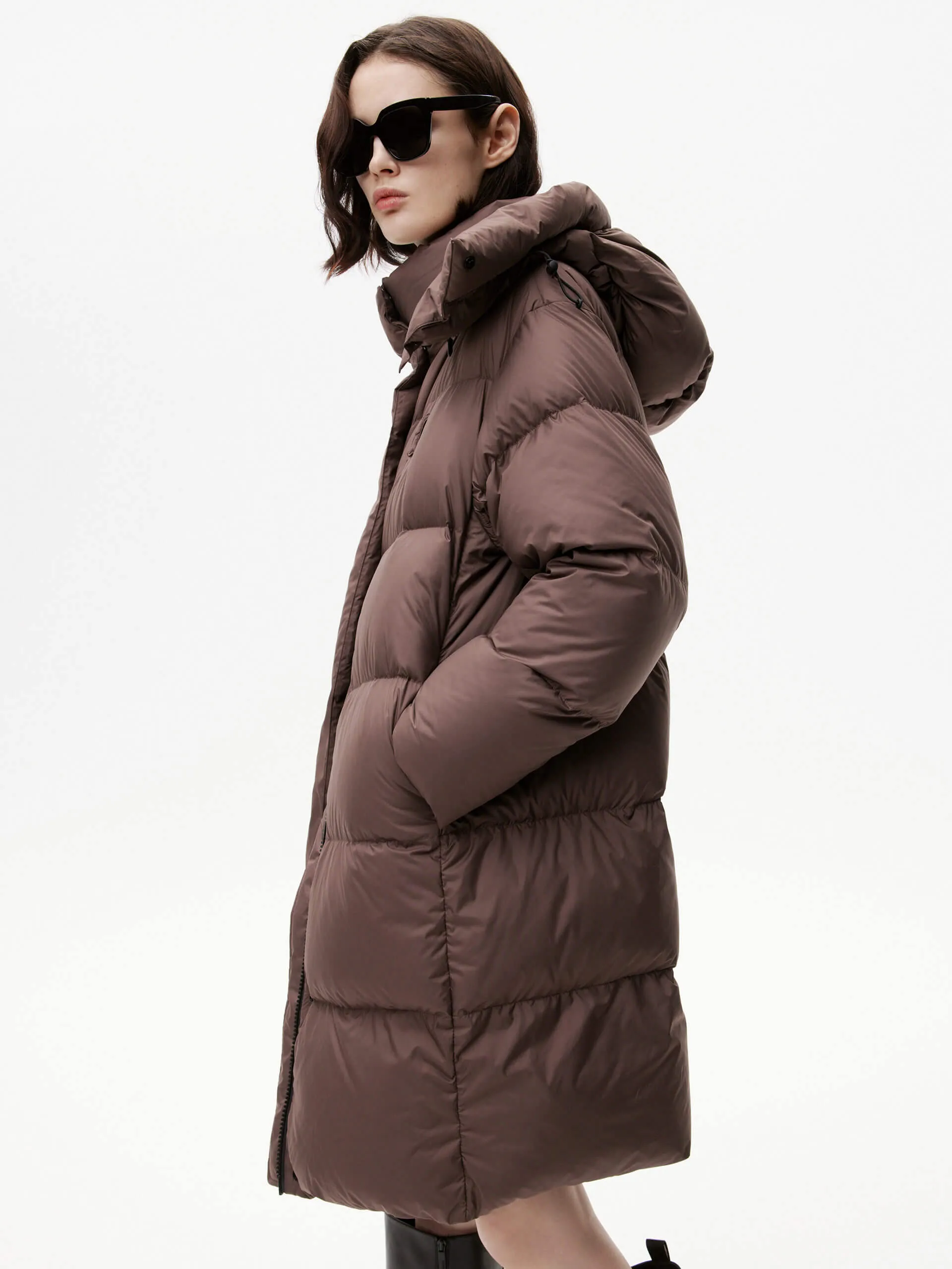 Midi Length Down Puffer Coat