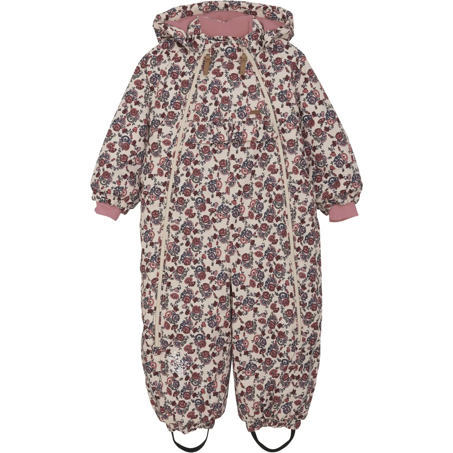 Minymo Smoke Gray Snow Suit AOP