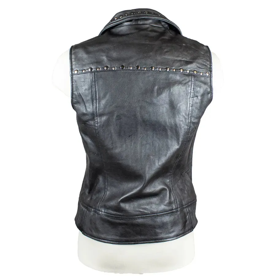 Open Road Women's Studded Leather Vest