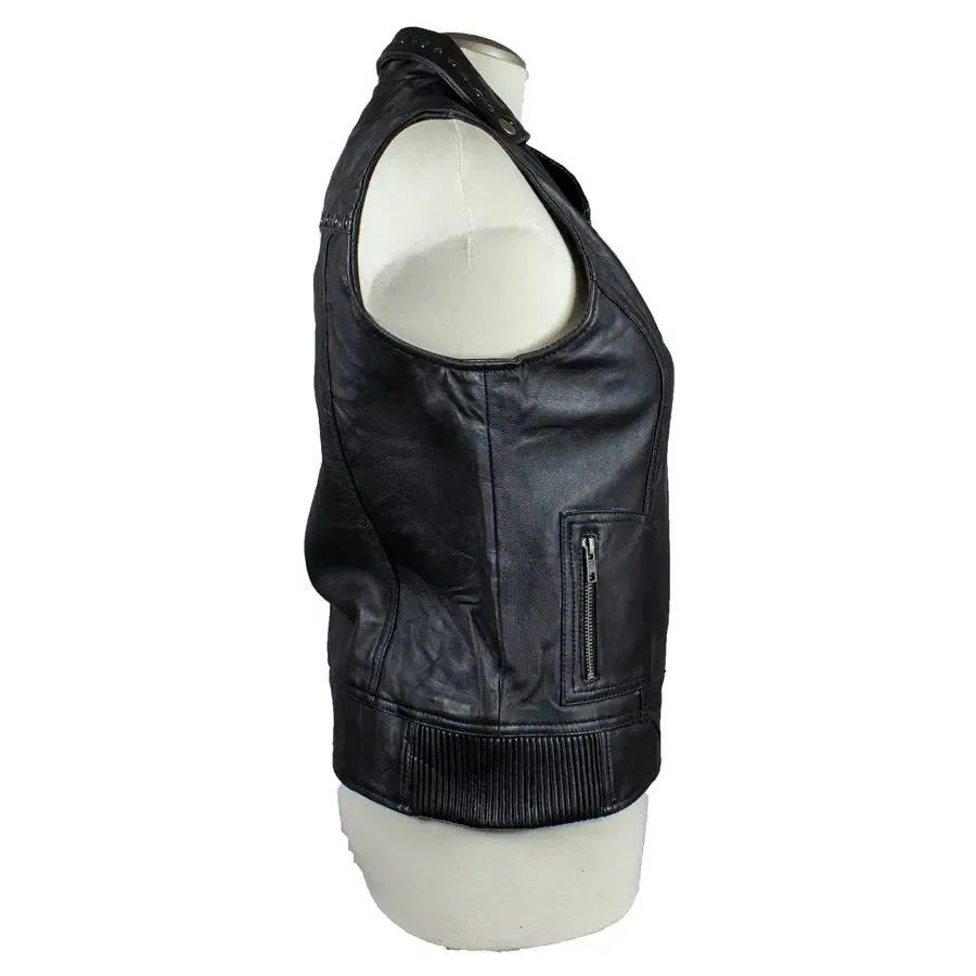 Open Road Women's Studded Leather Vest