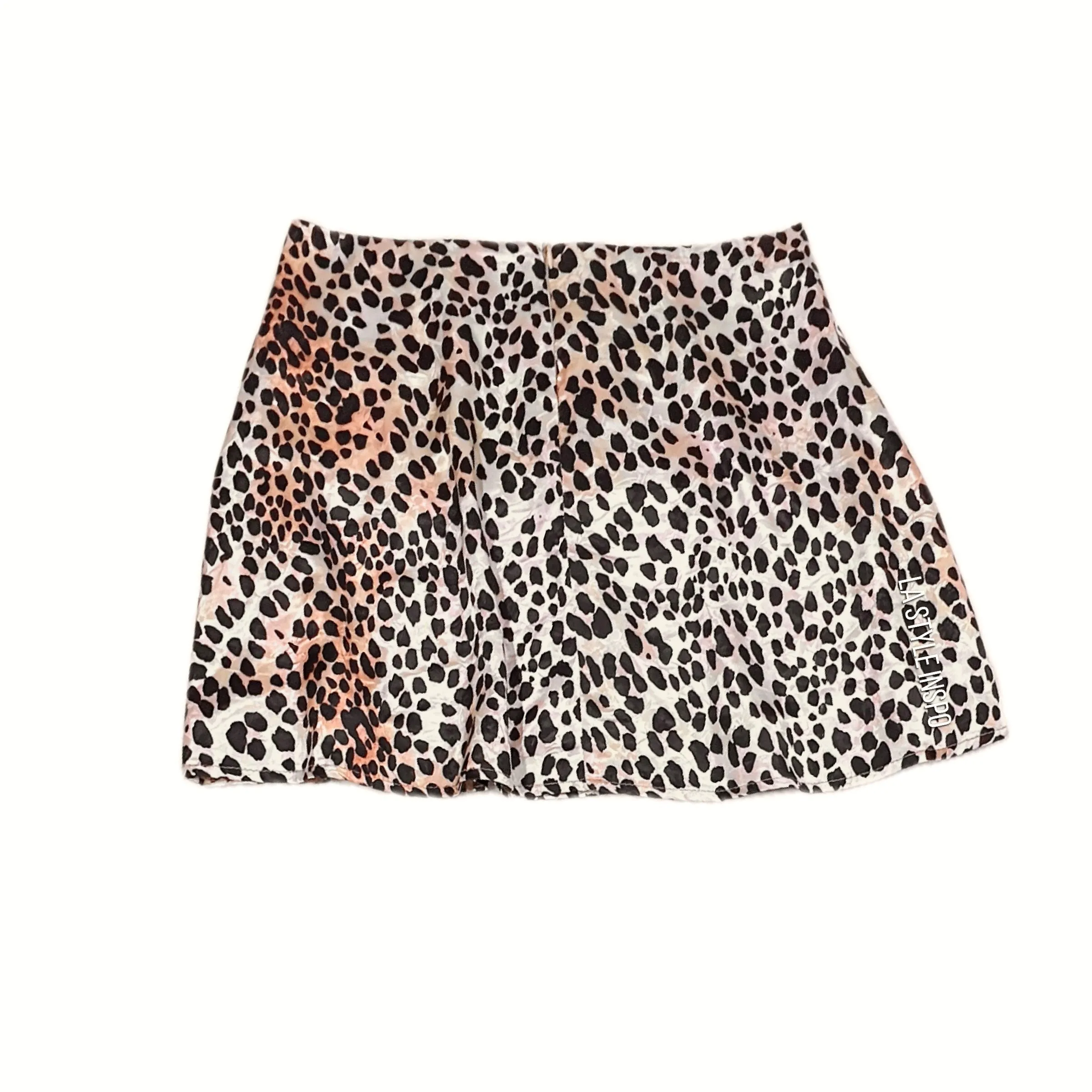 Princess Polly Animal Print Satin Silky Mini Skirt A Line Size 4