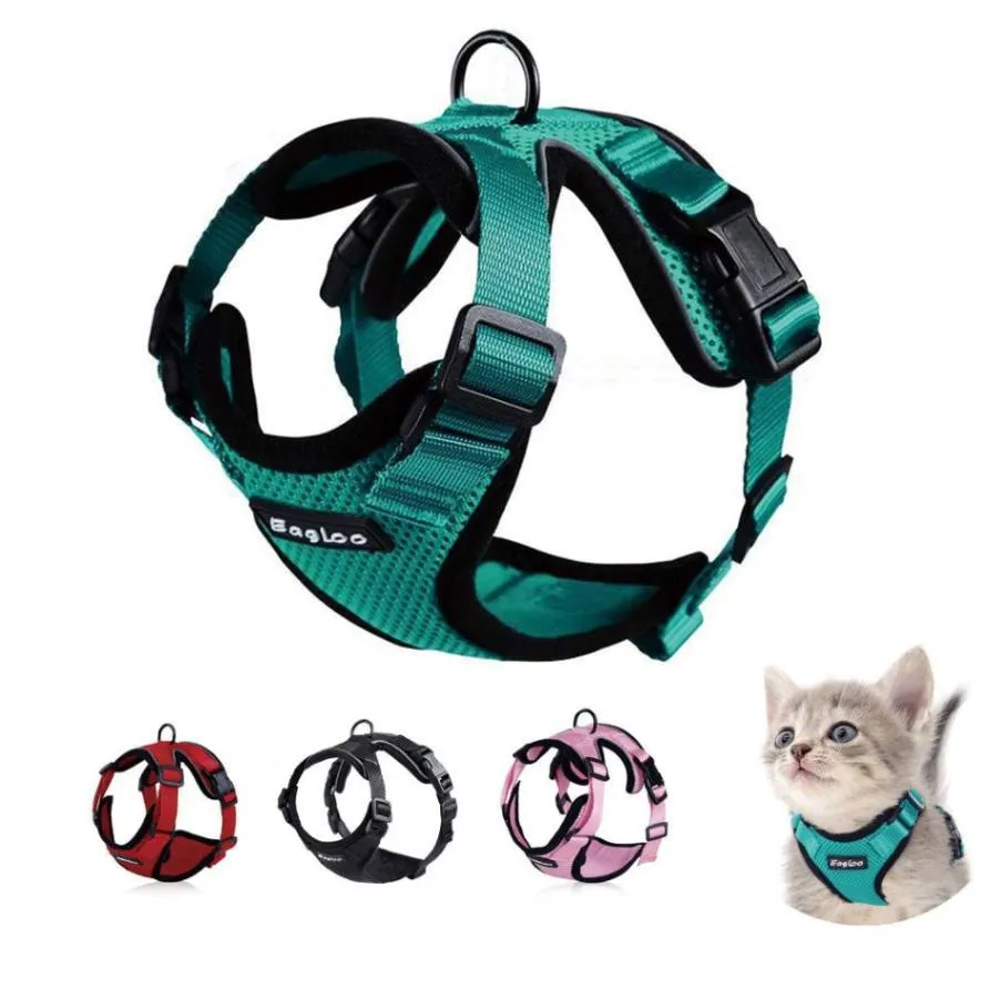 Reflective Cat Harness & Leash Set - Safe and Stylish Walks!