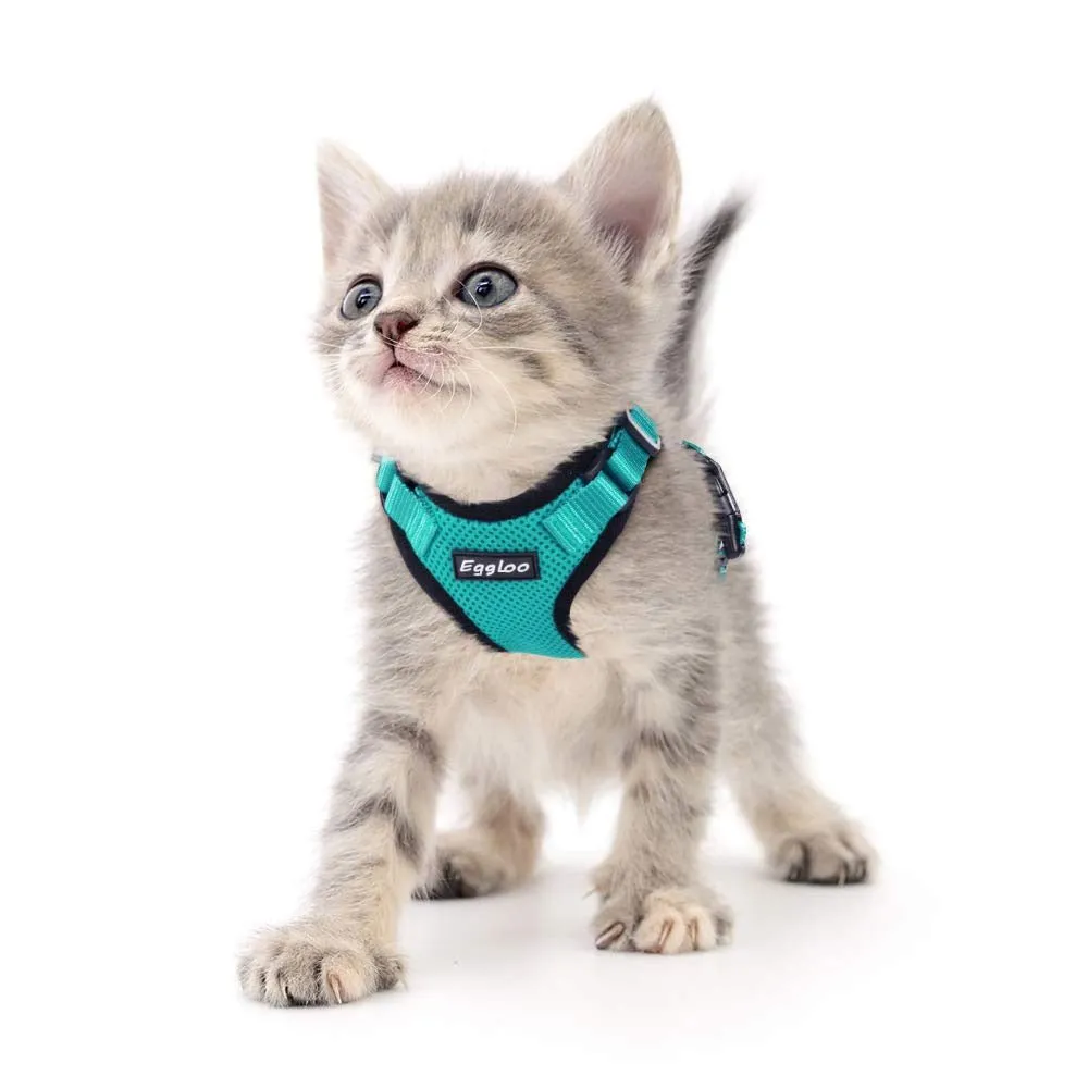 Reflective Cat Harness & Leash Set - Safe and Stylish Walks!