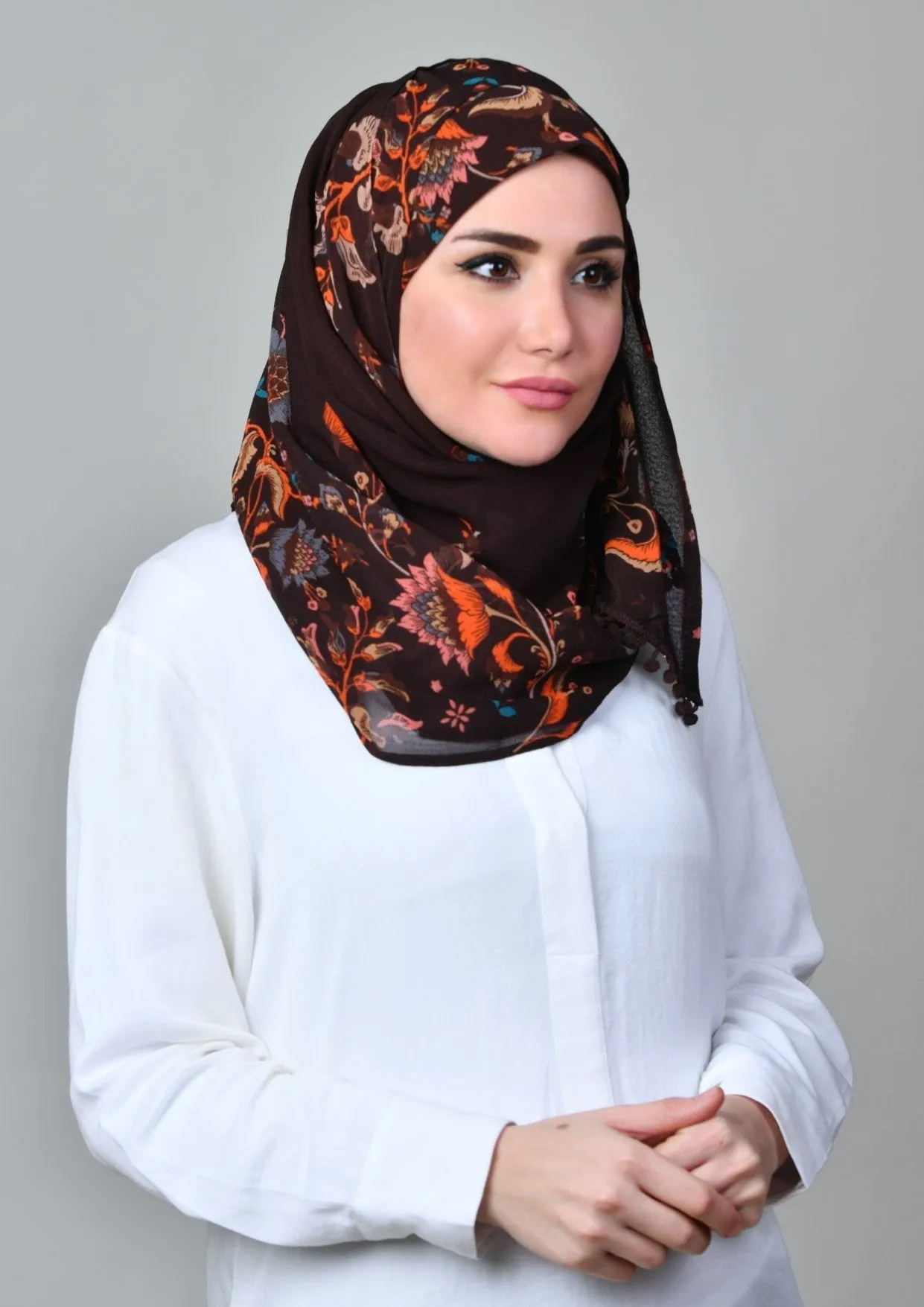 Shiraz Brown- Chic Mini- Mosaic Chiffon