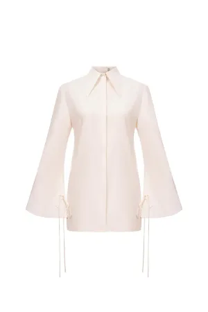 Sophie Straight Flare Sleeved Linen Shirt