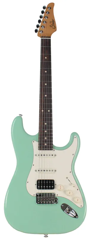 Suhr Classic S Antique Guitar, Surf Green, Rosewood, HSS