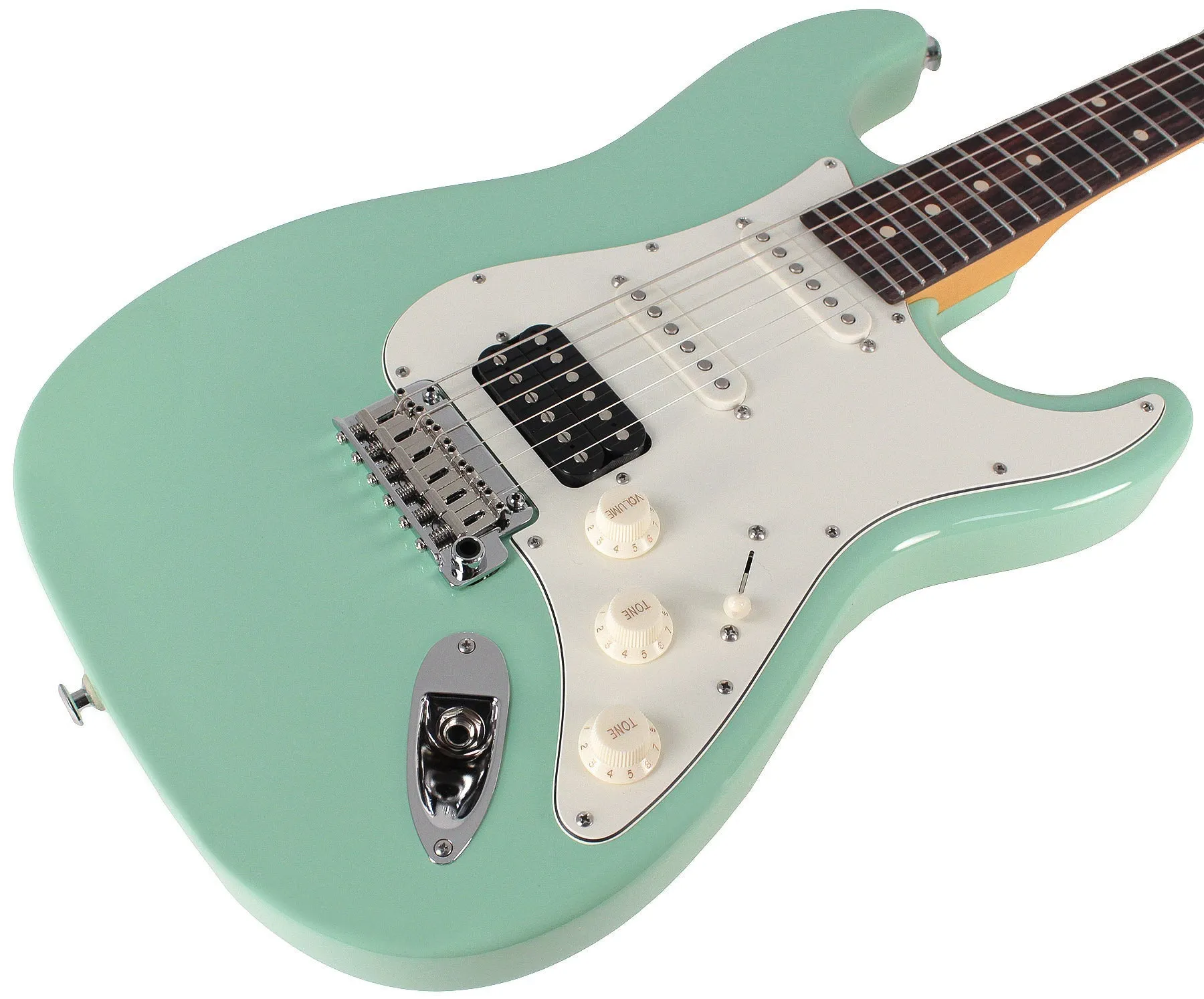 Suhr Classic S Antique Guitar, Surf Green, Rosewood, HSS