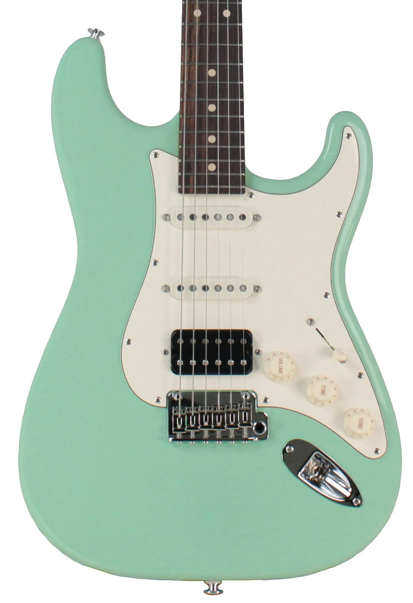 Suhr Classic S Antique Guitar, Surf Green, Rosewood, HSS