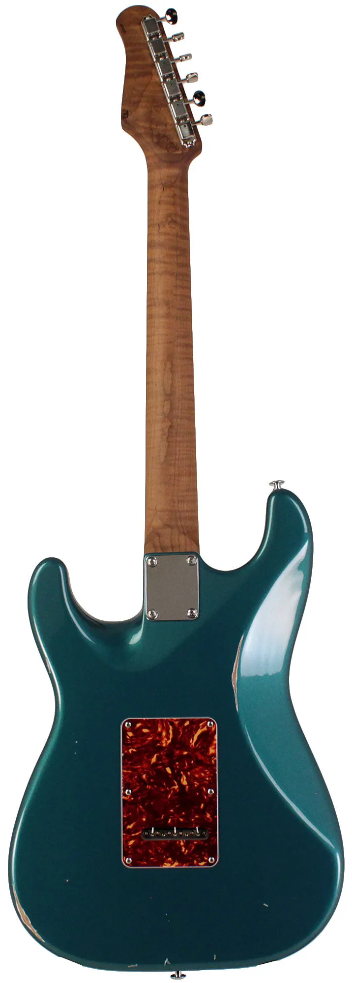 Suhr Select Classic S Antique HSS Guitar, Roasted Flamed Neck, Ocean Turquoise Metallic, Rosewood