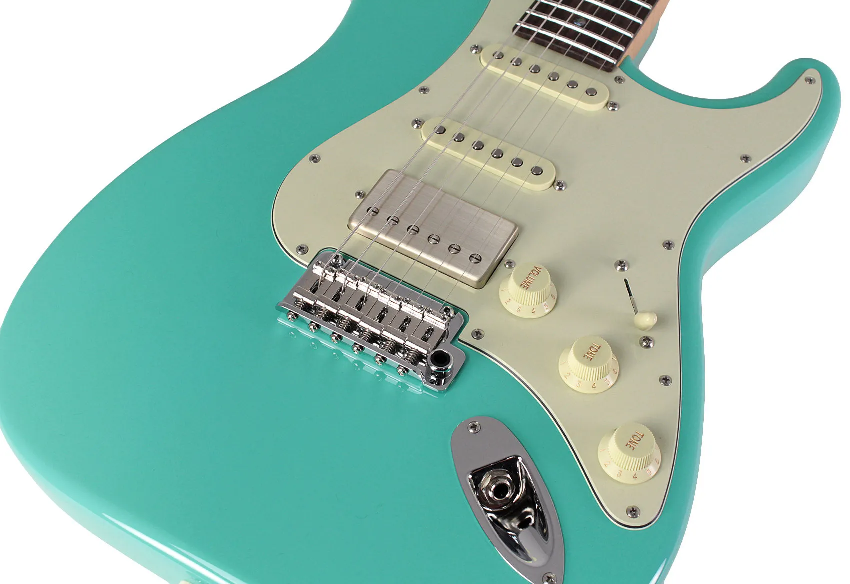 Suhr Select Classic S HSS Guitar, Roasted Neck, Seafoam Green