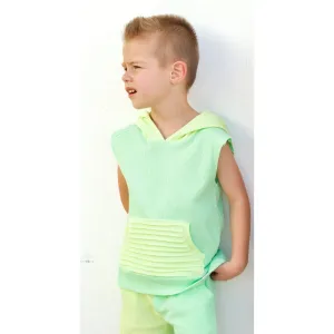 Summer Leisure Tank- Colorblock Mint