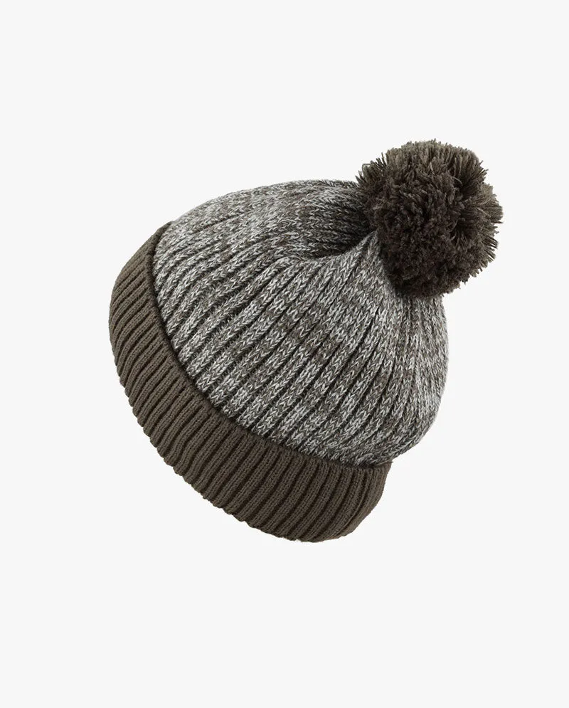 The Hat Depot - Ribbed Knit Beanie with Pom