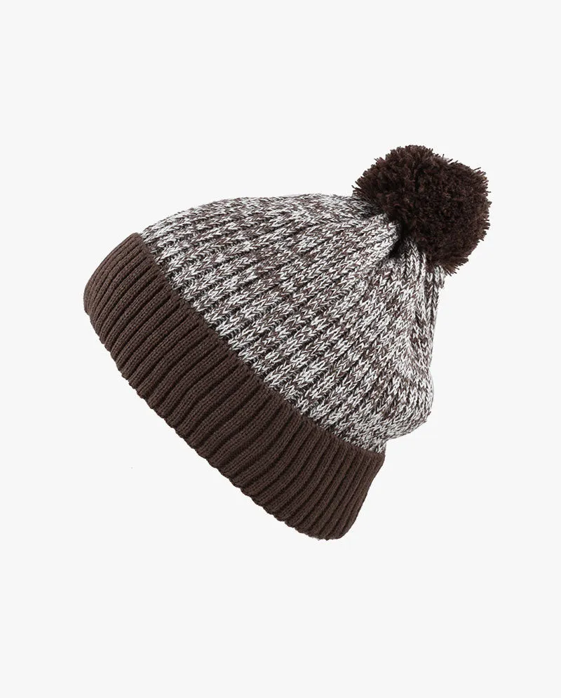 The Hat Depot - Ribbed Knit Beanie with Pom