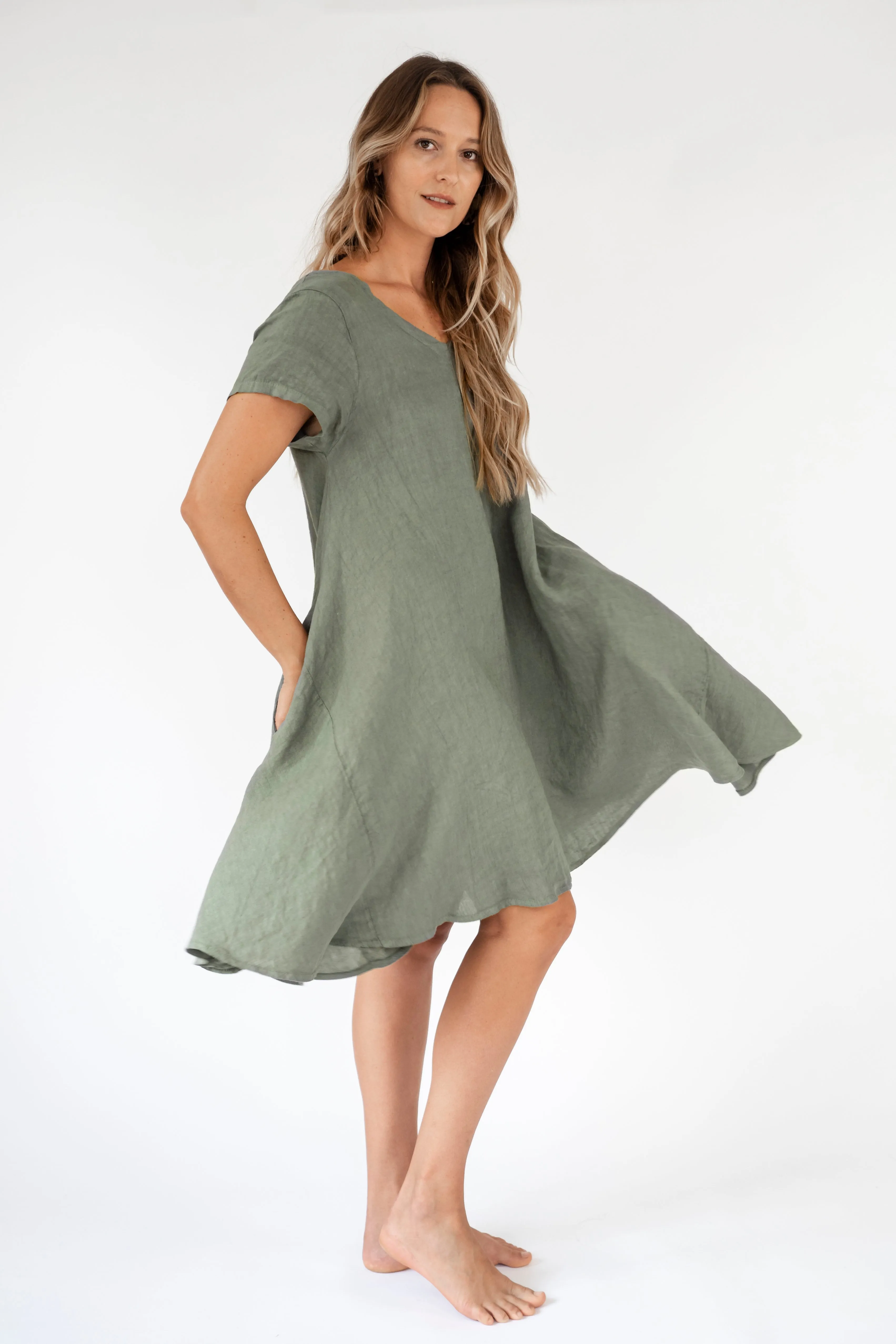 The Holo Linen Dress