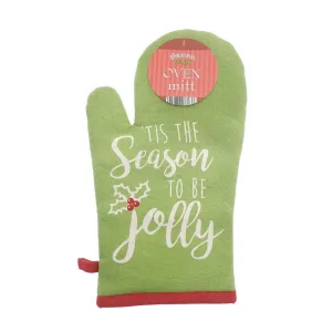 Tis The Season Oven Glove Mitt Christmas Kitchen Accessory