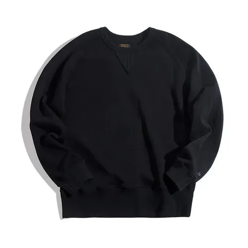 Vintage Men's Oversize Solid Cotton Sweatshirt