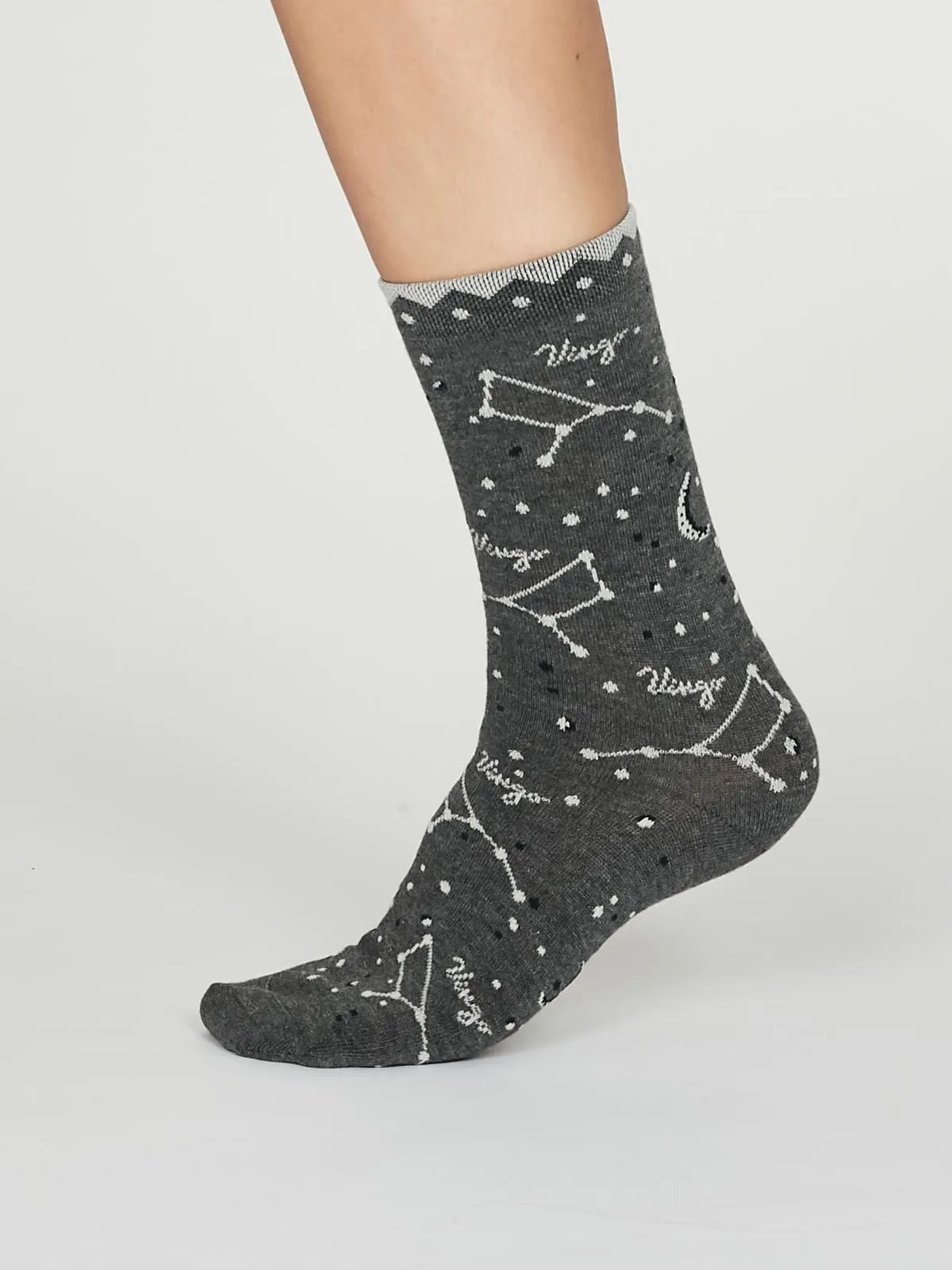 Virgo Zodiac Bamboo Organic Cotton Horoscope Star Sign Socks