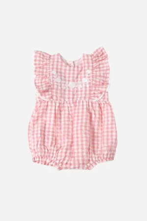 Viverano Nina Seersucker Gingham Baby Bubble